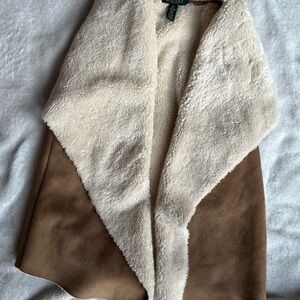 Ralph Lauren Cream and Brown Teddy Jacket